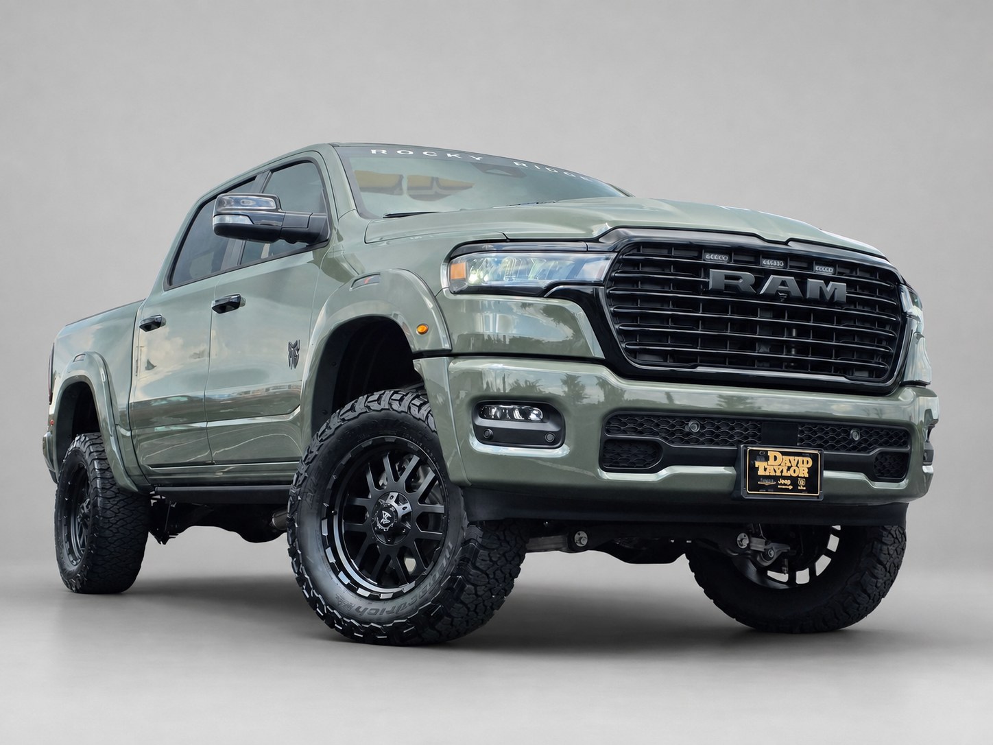 2026 Ram 1500 Rocky Ridge Laramie with 6-inch lift and 35-inch tires at DTC Murray